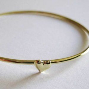 Good Karma heart GOLD dipped bracelet bangle